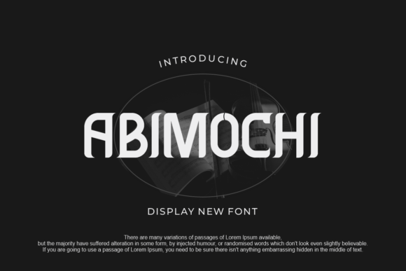 Abimochi: A Stylish Display Font for Modern Brand Identity