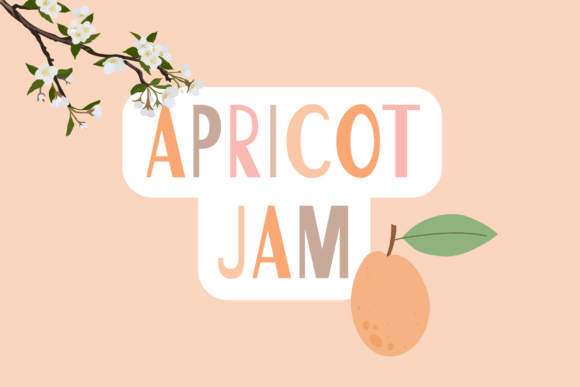 Apricot Jam Font: Sweet & Quirky Display Type for Handmade Brands