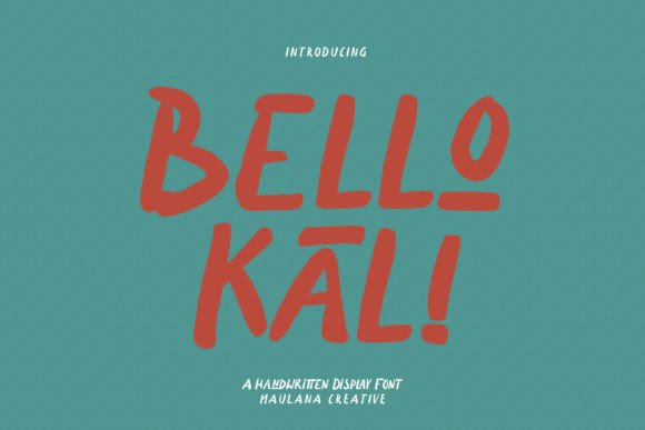 Bellokali: A Quirky Handwritten Display Font for Editorial Charm