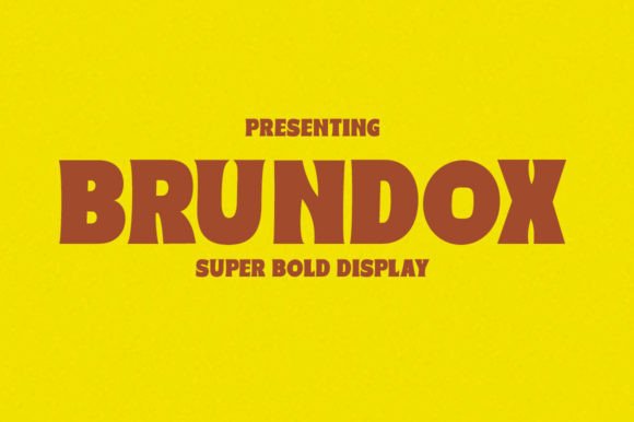 Brundox: A Display Font That Makes Your Brand Feel Instantly Polished