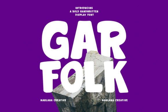 Garfolk: A Handwritten Display Font That Feels Like a Warm Hello