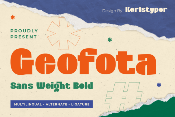 Geofota: A Bold, Grounded Display Typeface for Editorial Identity
