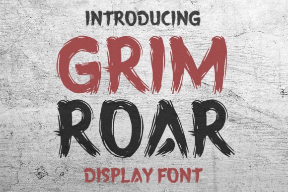 Grimroar: A Dry-Ink Display Font That Feels Hand-Pressed, Not Digitally Stamped