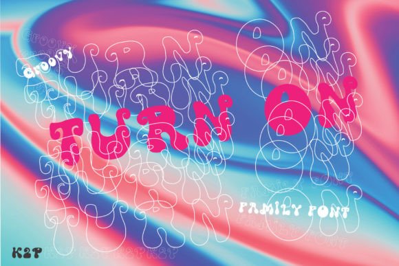Groovy Turn On: A Playful Display Font for Digital Branding