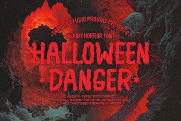 Halloween Danger: A Bold Display Font for Editorial Moments