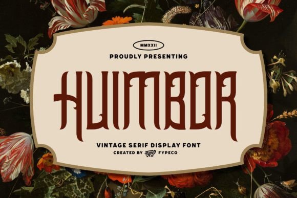 Huimbor: A Vintage Serif Display Font That Elevates Handmade Goods