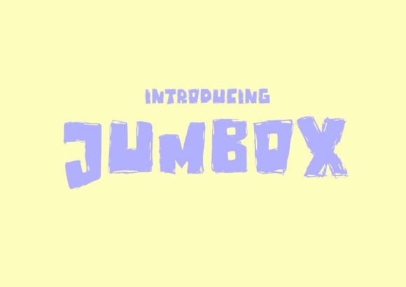 Jumbox: A Playful Display Font That Feels Like Hand-Painted Joy