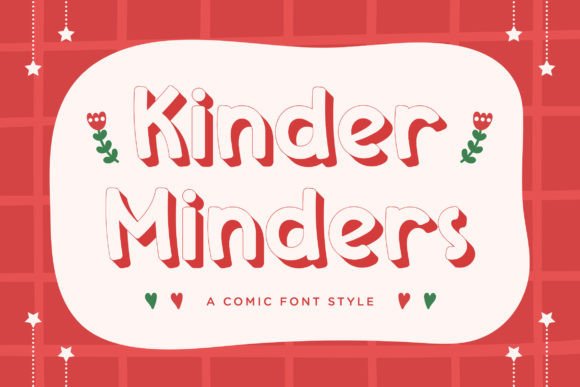 Kinder Minders: A Playful Display Font That Feels Like a Smile
