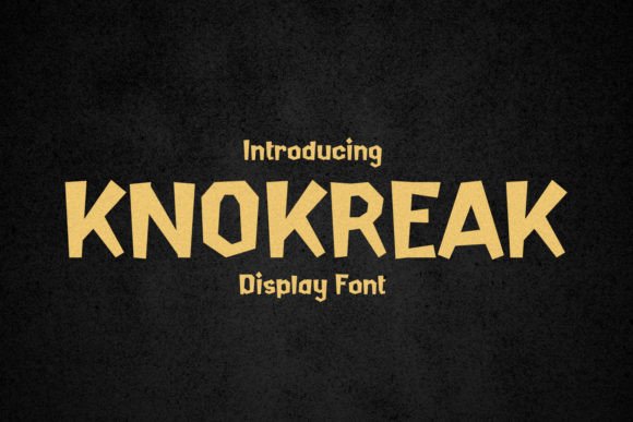 Knokreak: A Vintage Display Font for Distinctive Web Identity