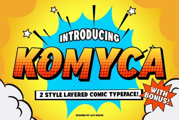 Komyca: A Bold Display Font That Grabs Attention—Not Just in Mockups