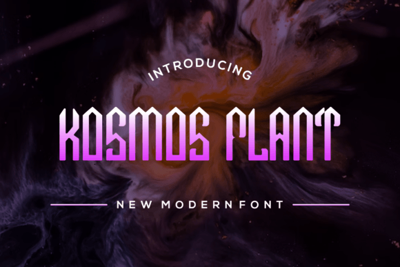 Kosmos Plant: A Standout Display Font for Digital Branding