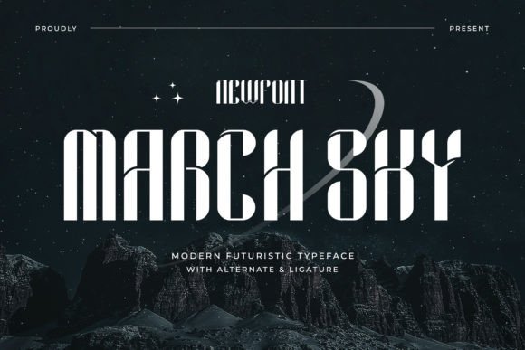 March Sky: A Futuristic Display Font That Elevates Your Brand
