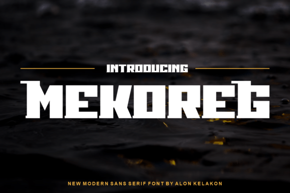 Mekoreg: A Bold Display Font That Just Works