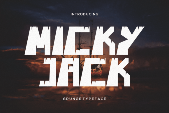 Micky Jack: A Bold Grunge Display Font for Digital Branding