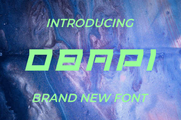 Obapi: A Bold Display Font That Actually Works
