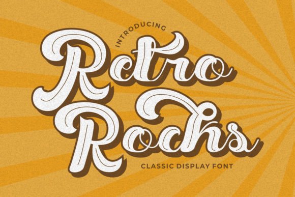 Retro Rocks: A Playfully Nostalgic Display Font for Thoughtful Design