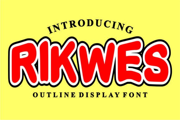 Rikwes: A Playful Display Font for Joyful Editorial Moments