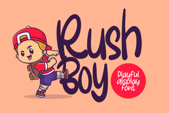 Rush Boy: A Handwritten Display Font That Feels Like a Smile