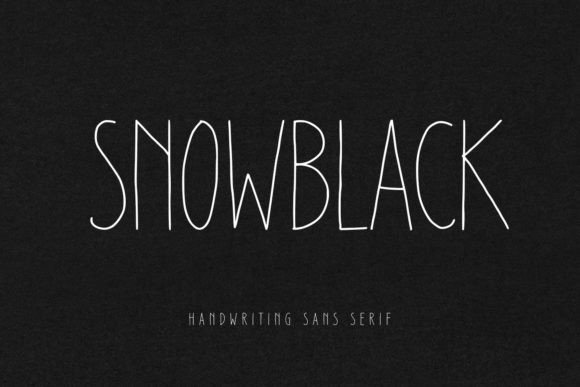Snowblack: A Refined Display Font for Modern Brand Identity
