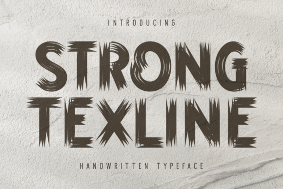Strong Texline: A Handwritten Display Font That Stops Scrollers