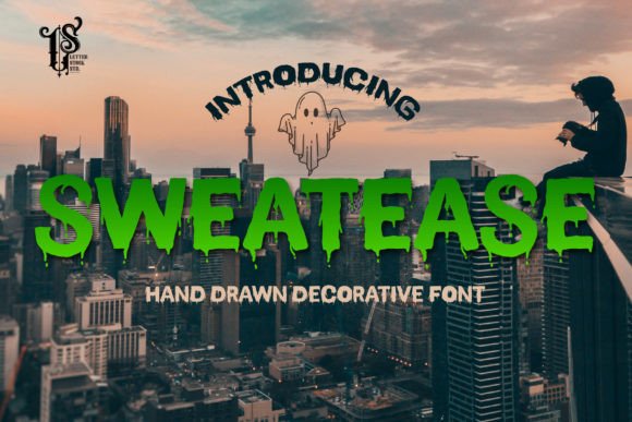 Sweatease: A Display Font with Spooky Editorial Charm