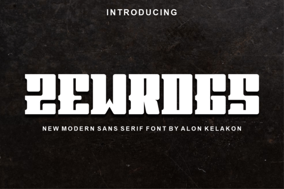 Zewrogs Display Font for Small Business Branding